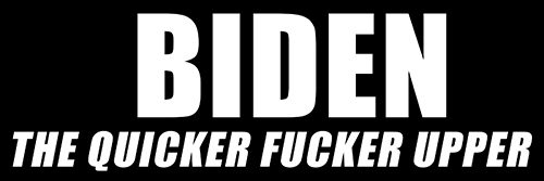 3×9 inch Biden The Quicker Fucker Upper Bumper Sticker (donald pro ...